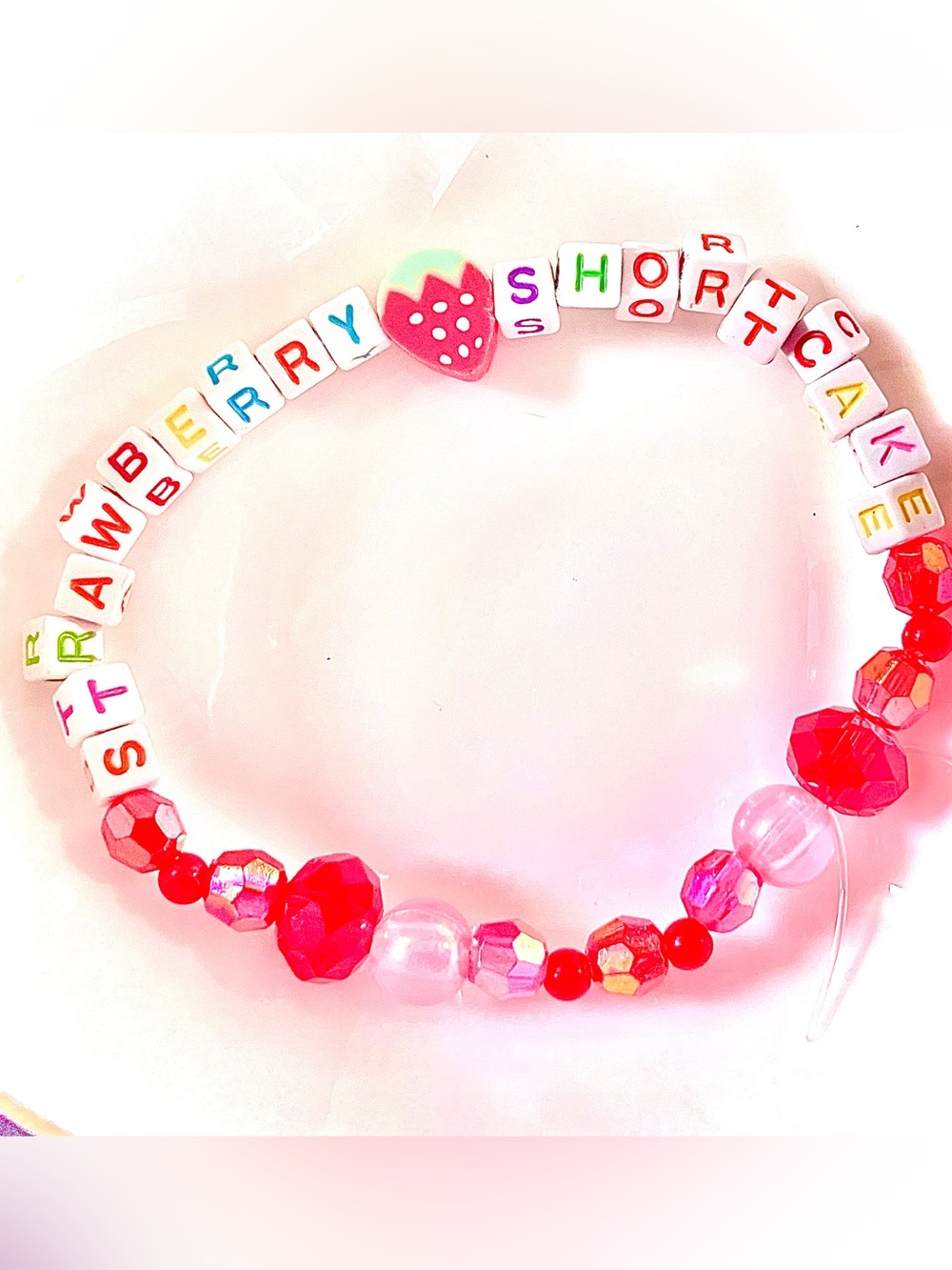 BUY1GET1FREE
Strawberry Shortcake Bracelet | Pink & Red Kawaii Jewelry